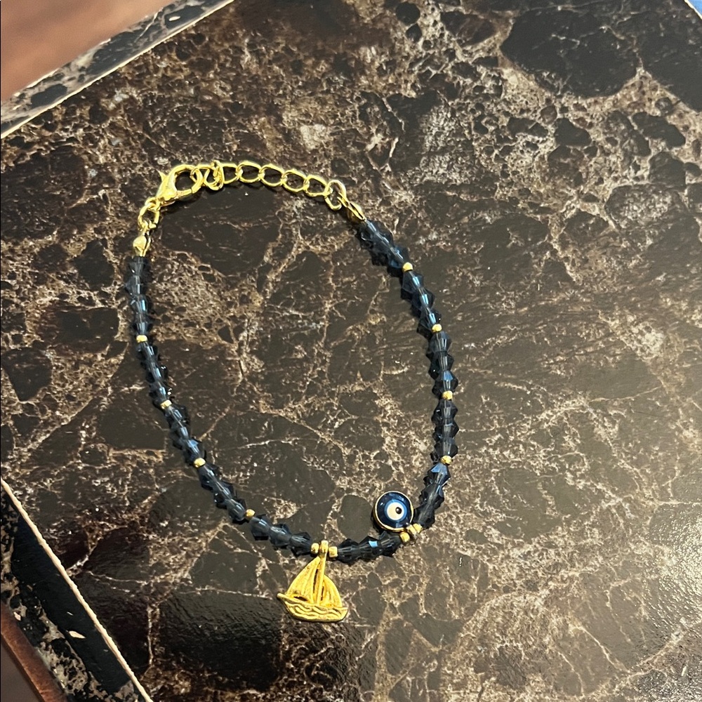 BLUE EVIL EYE Beaded Bracelet